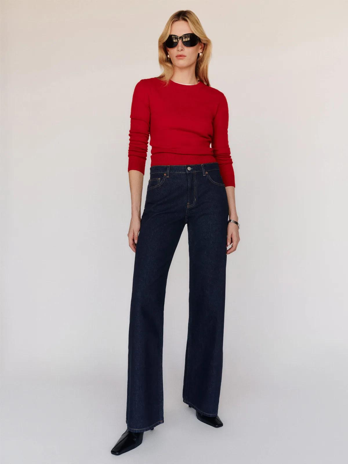 Cary Low Rise Slouchy Wide Leg Short Jeans by Reformation