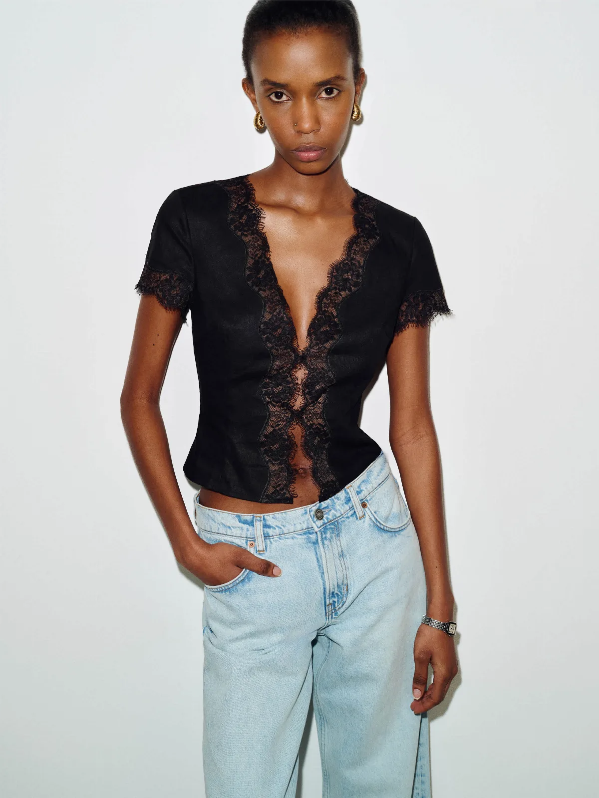 Brynn Linen Top by Reformation