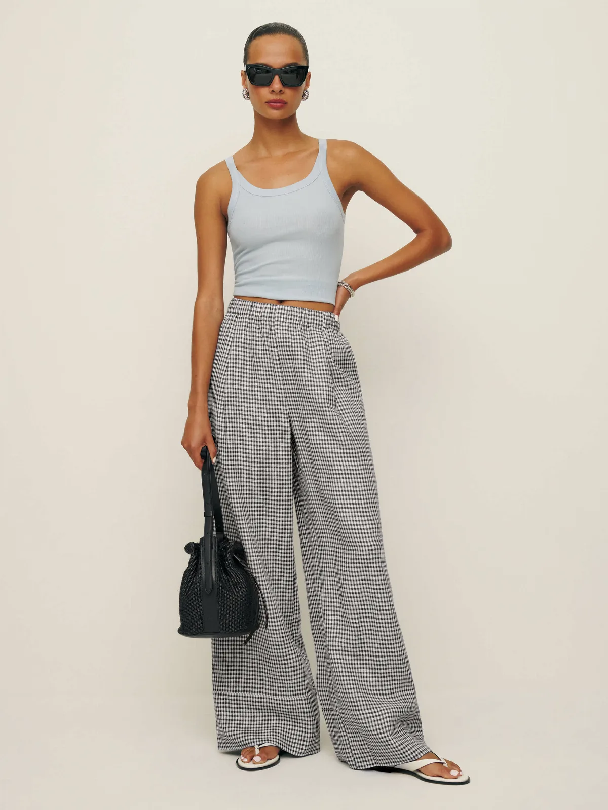 Fernando Linen Wide Leg Pant by Reformation