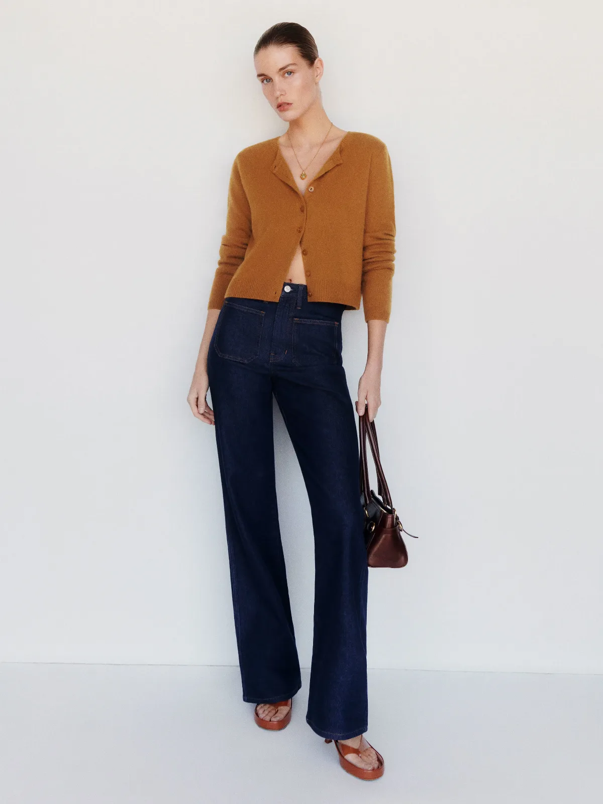 Clara Cashmere Crew Cardigan