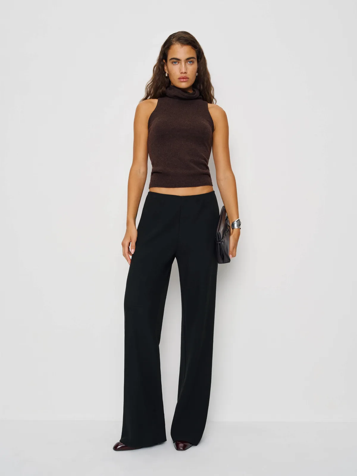 Gale Mid Rise Bias Pant by Reformation