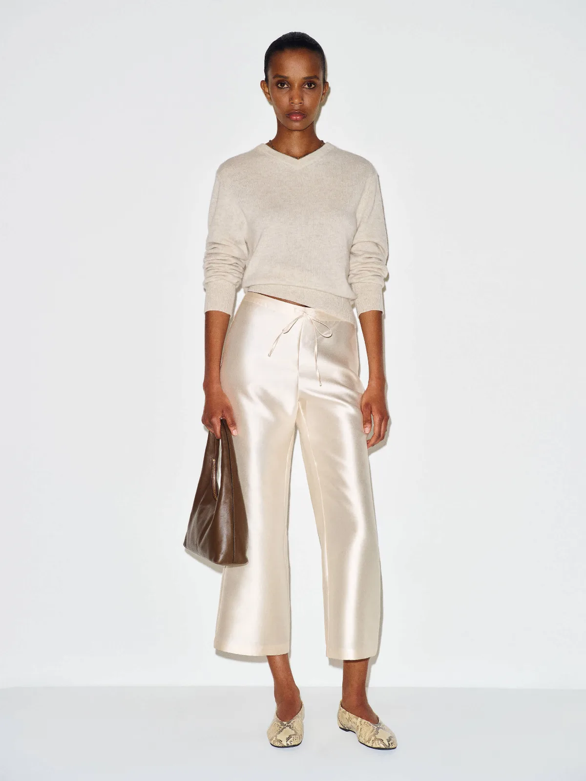 Olina Cropped Pant by Reformation