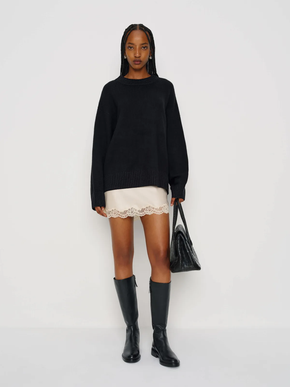 Cove Cashmere Oversized Crew Sweater by Reformation