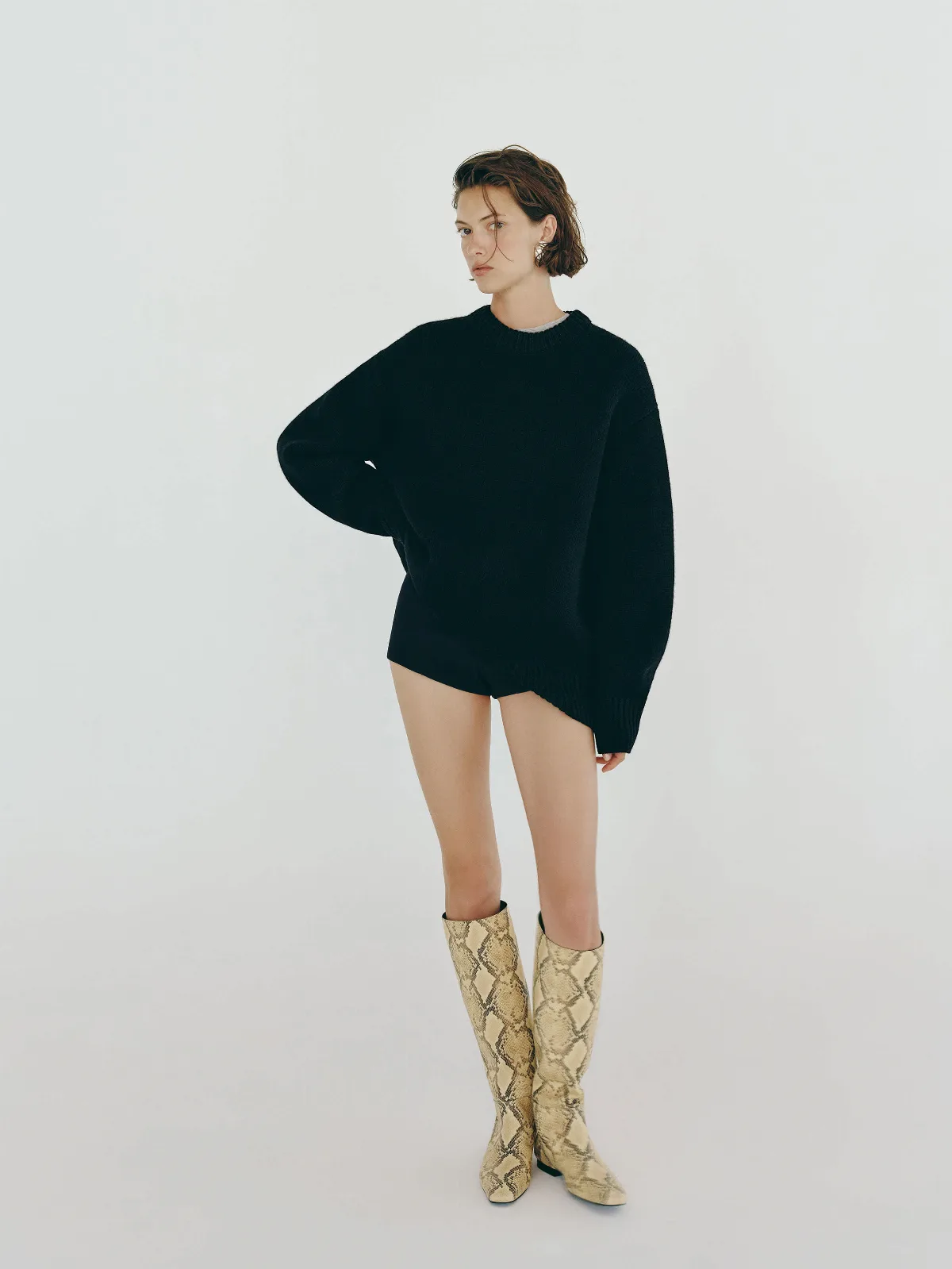 Jo Regenerative Wool Oversized Crew Sweater by Reformation