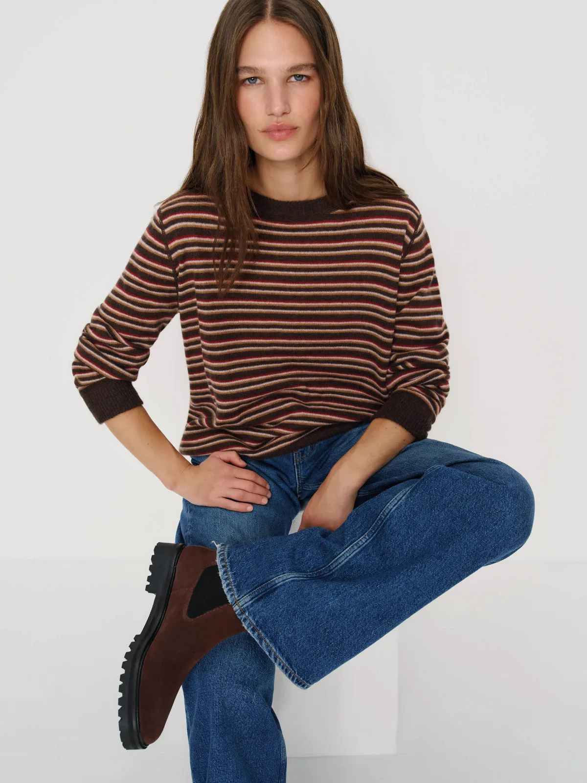 Katerina Lug Sole Chelsea Boot by Reformation
