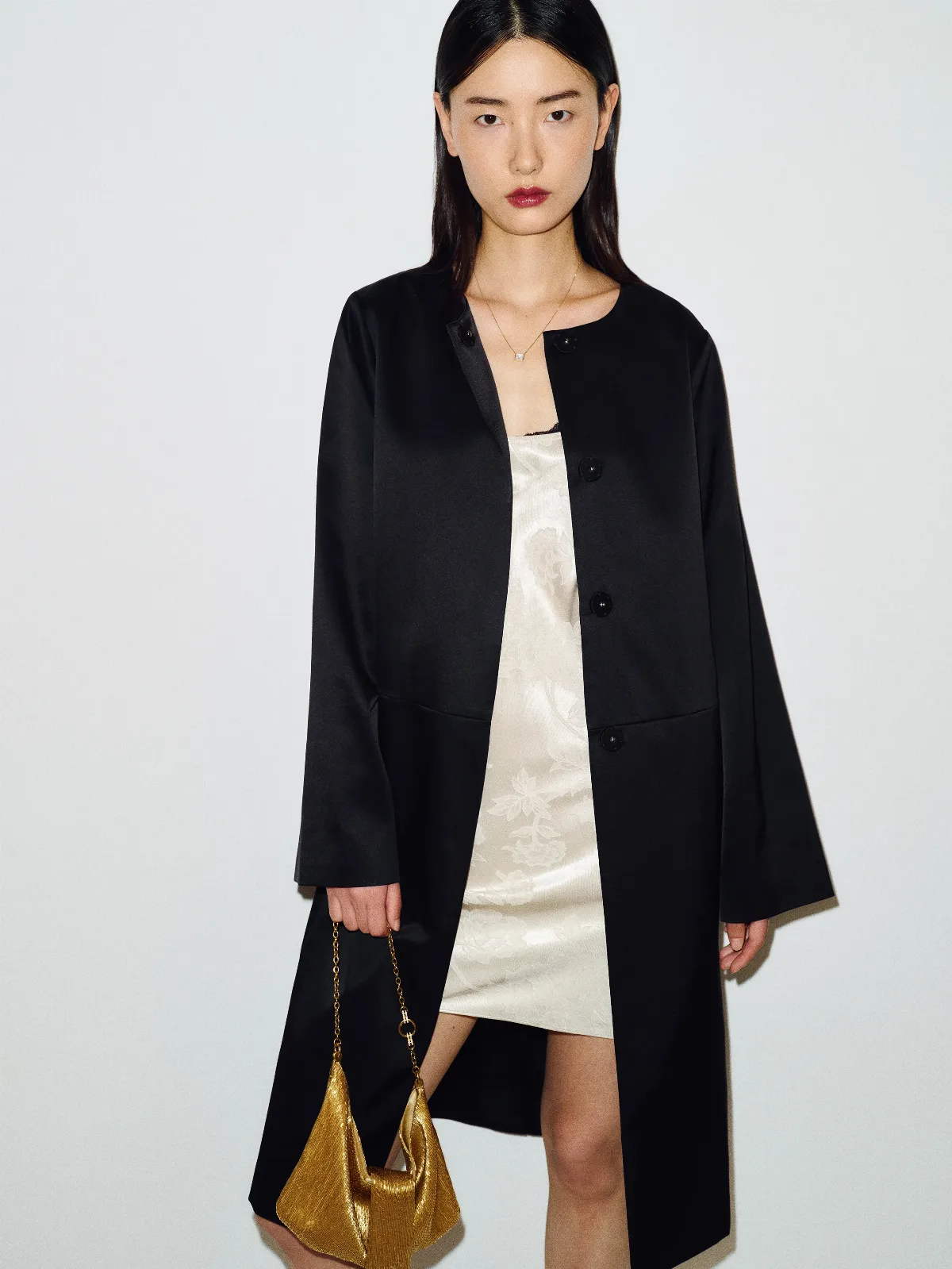 Stella Satin Coat by Reformation
