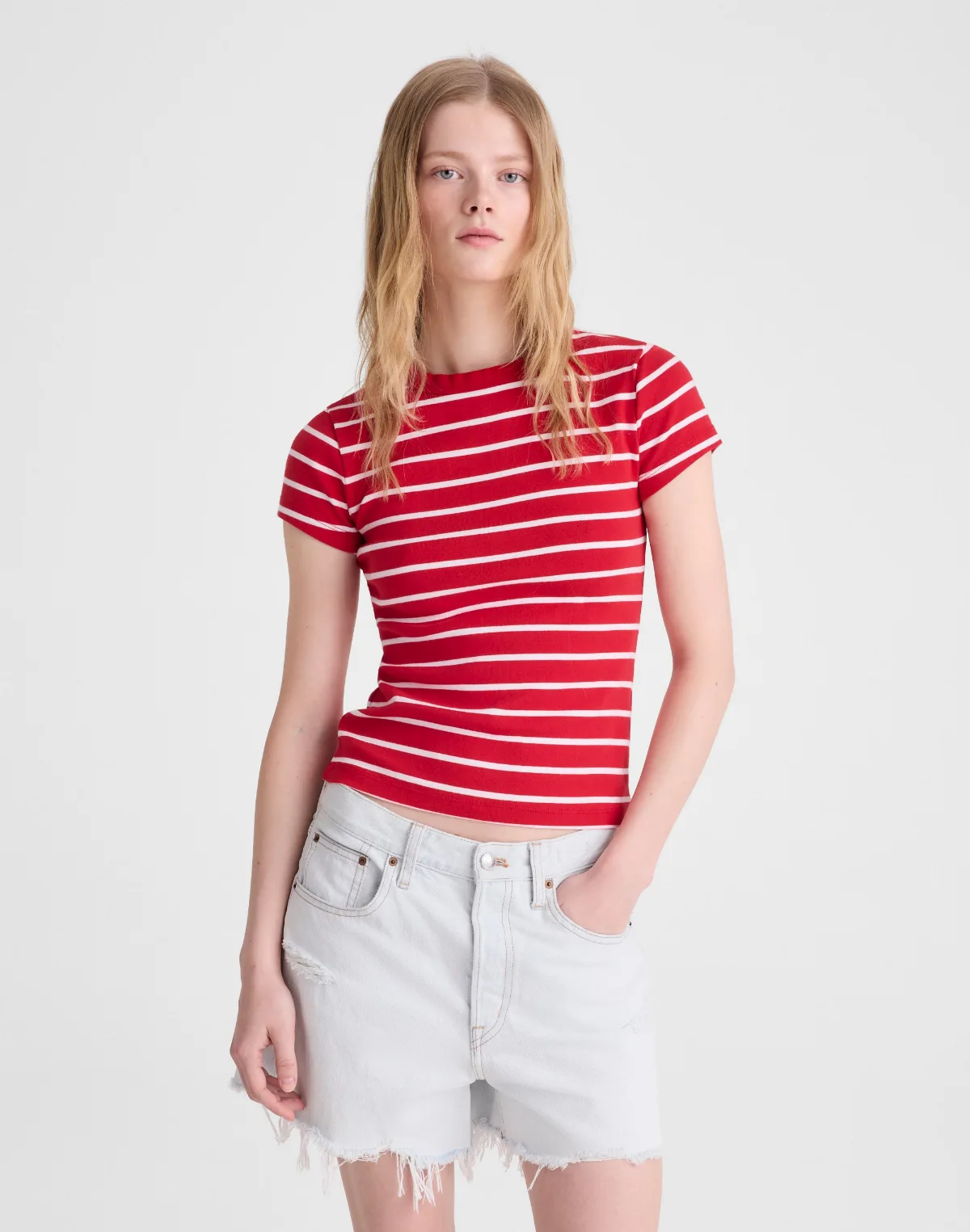 The '90s Crewneck Tee in Compact Cotton by MW