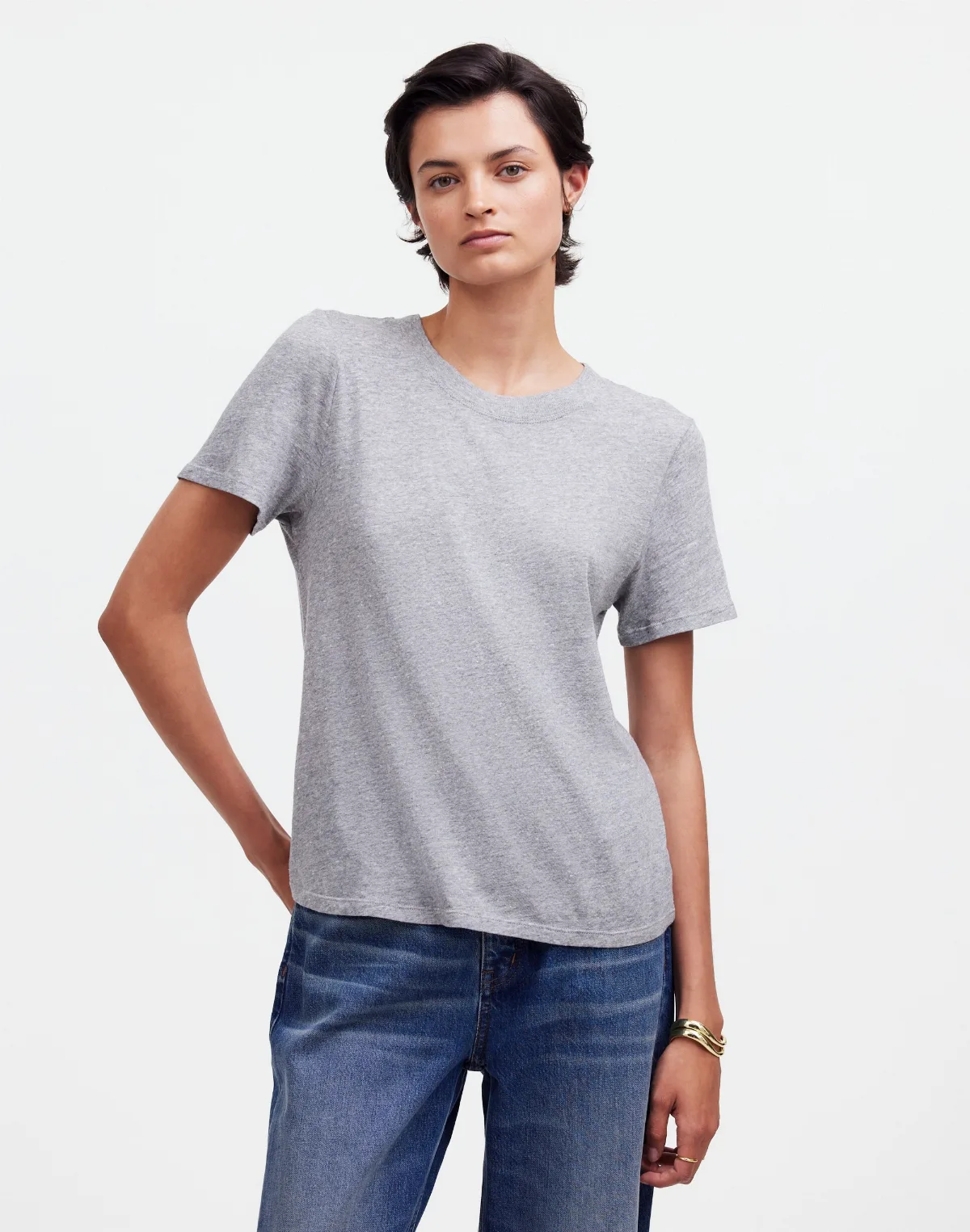 Premium Standard 01. the Heathered Shrunken Tee by MW