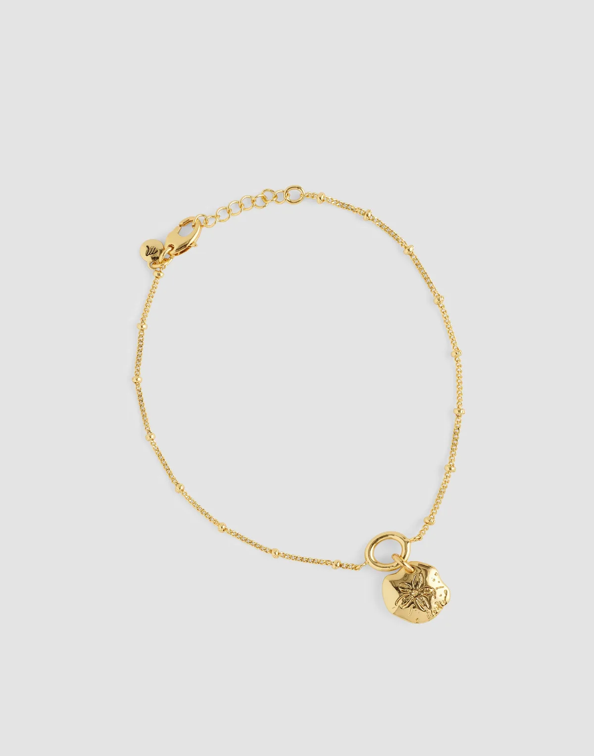 Sand Dollar Charm Anklet by MW