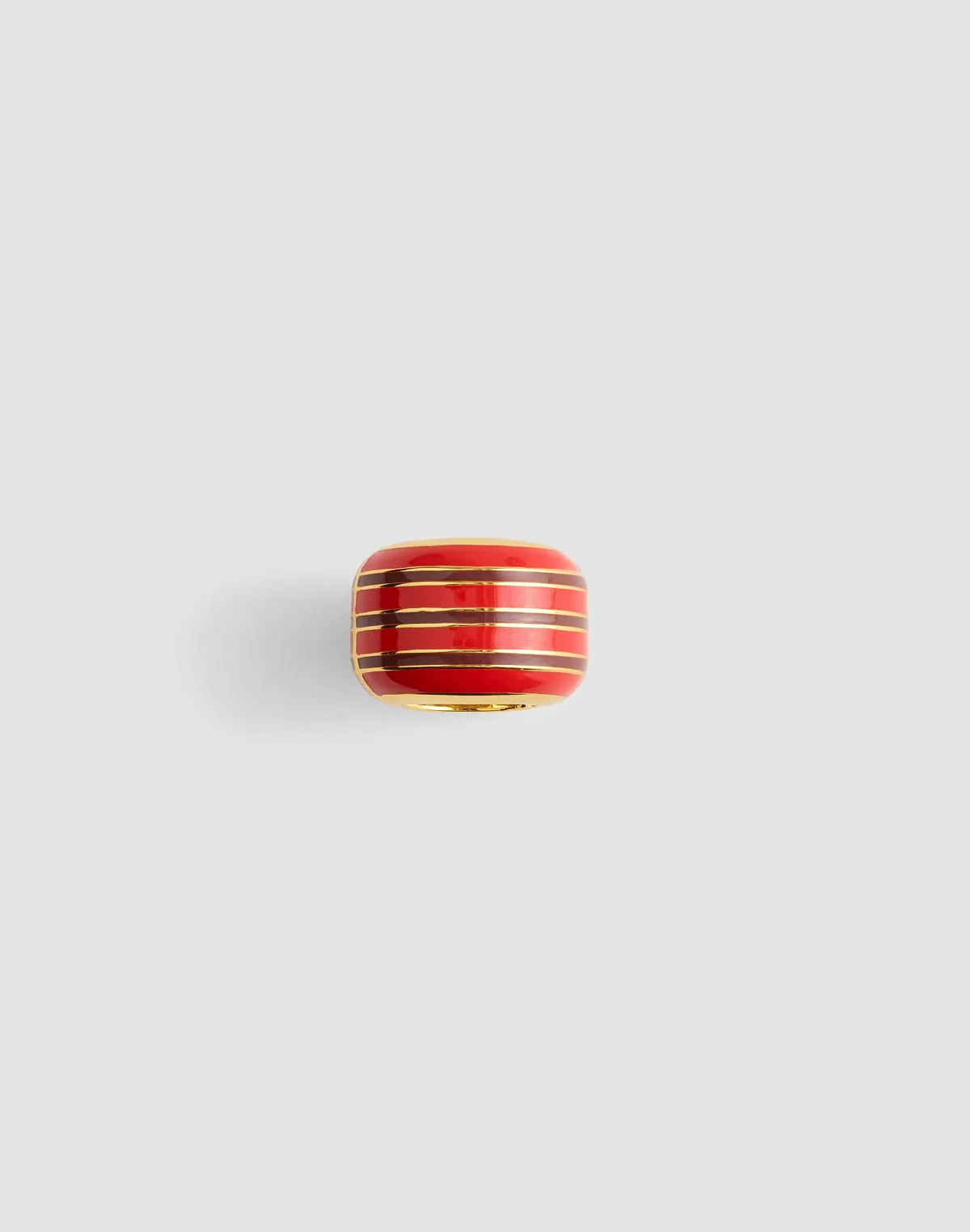 Striped Enamel Bead Clip by MW