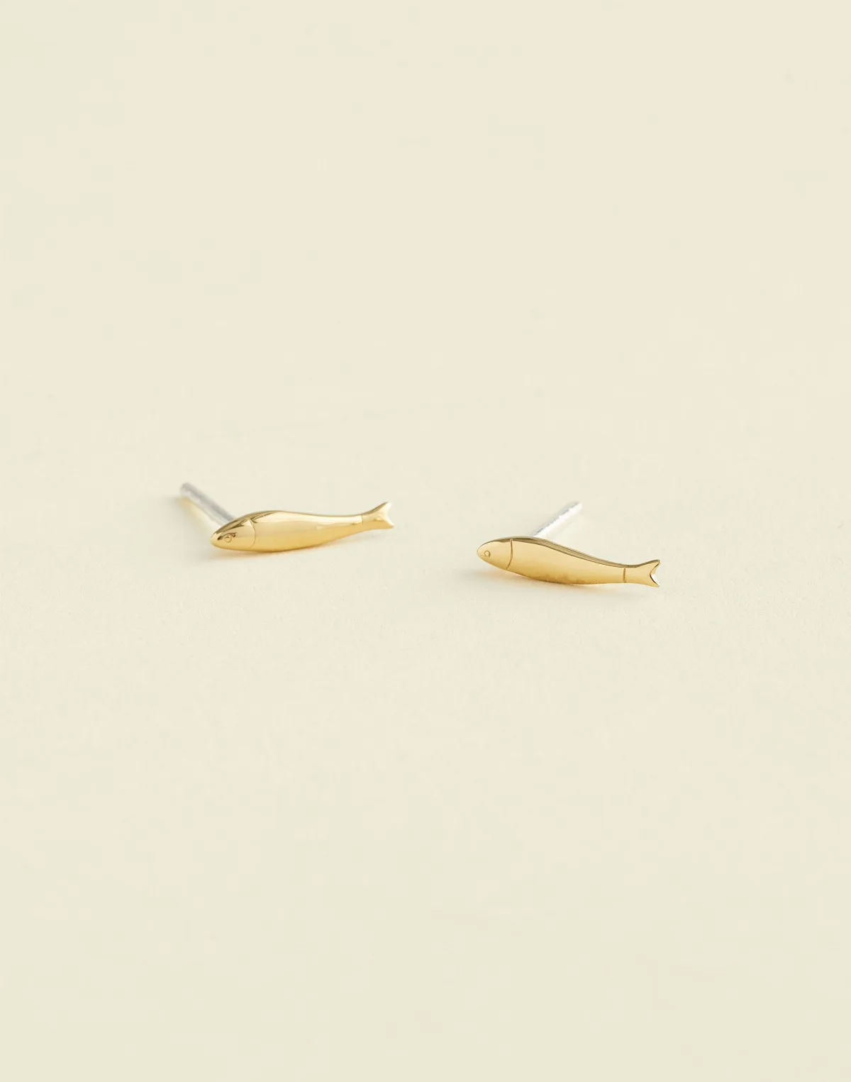 Demi-Fine Fish Stud Earrings by MW