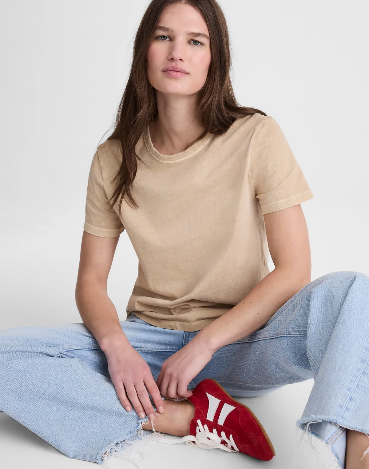 The Perfect Crewneck Tee in Allday Jersey by MW