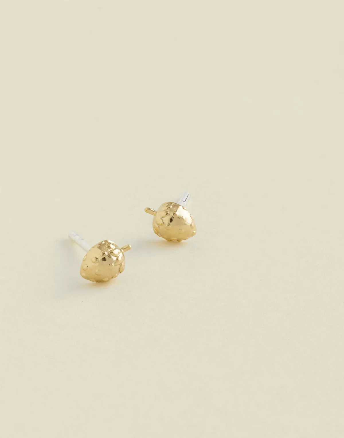 Demi-Fine Strawberry Stud Earrings by MW