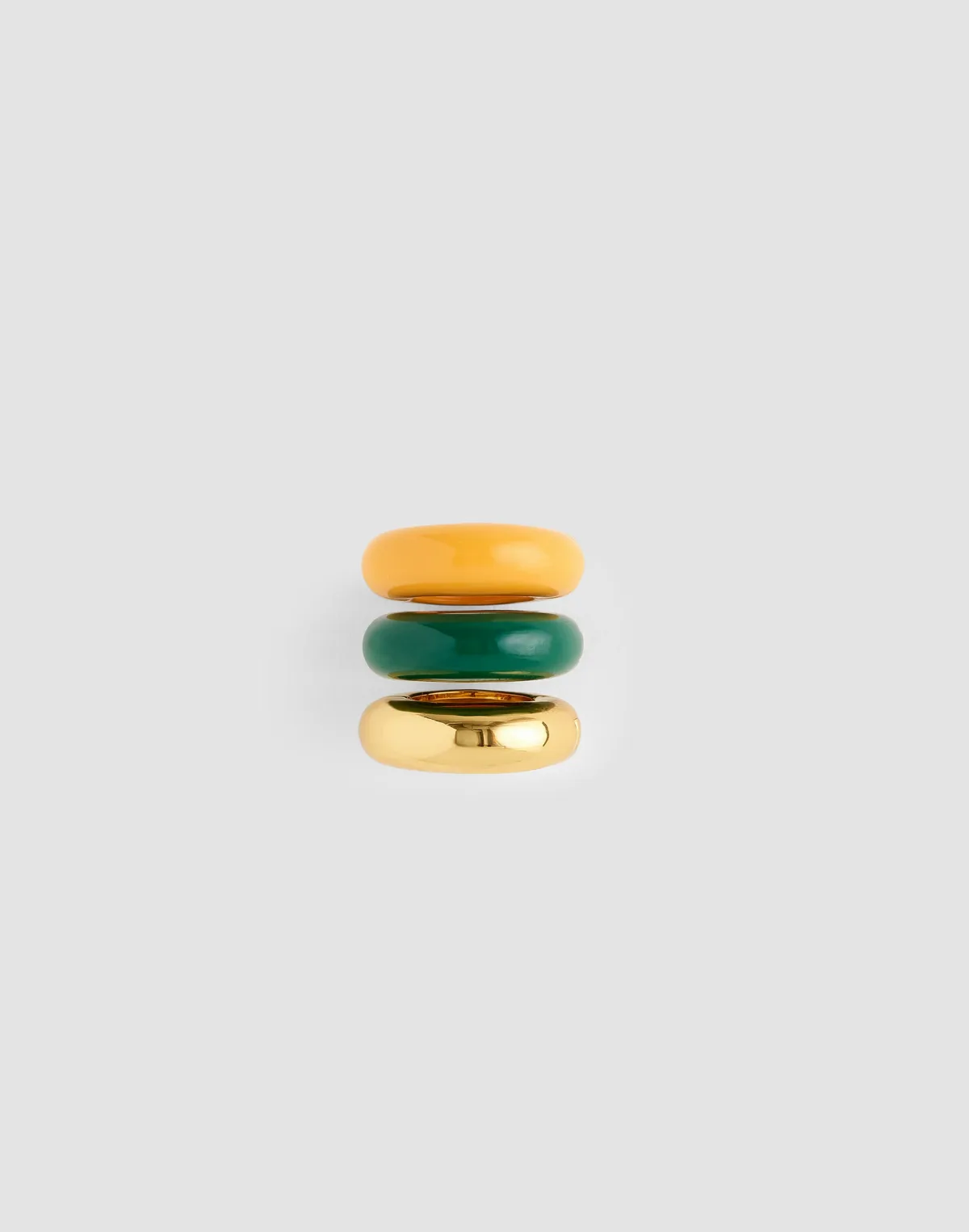 Enameled Donut Bead Clip Set by MW