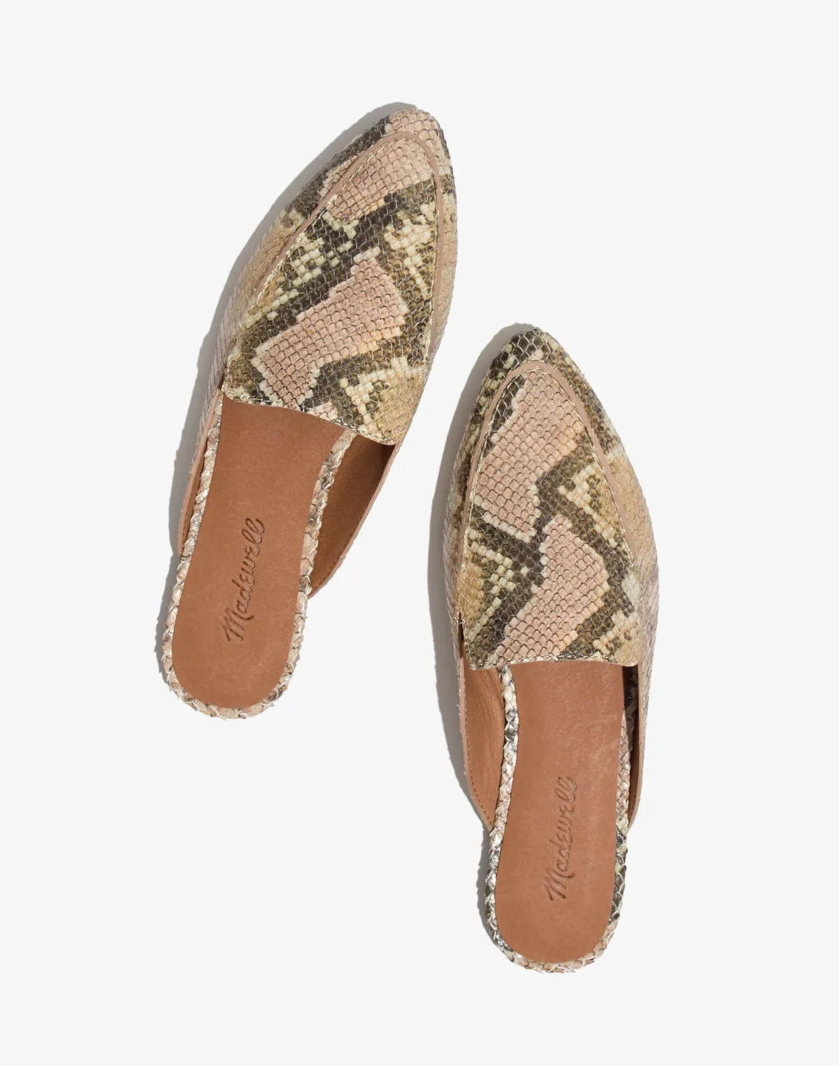 The Frances Skimmer Mule in Snake Embossed Leather by MW