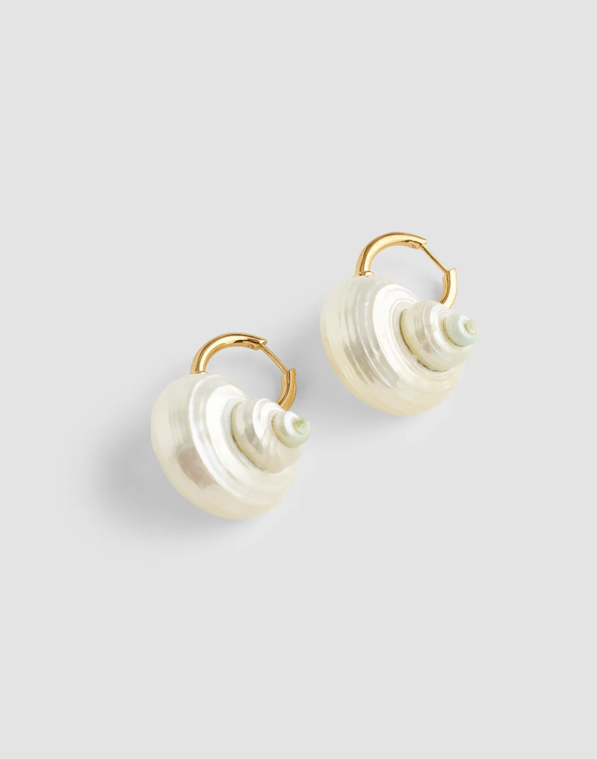 Shell Statement Hoop Earrings by MW