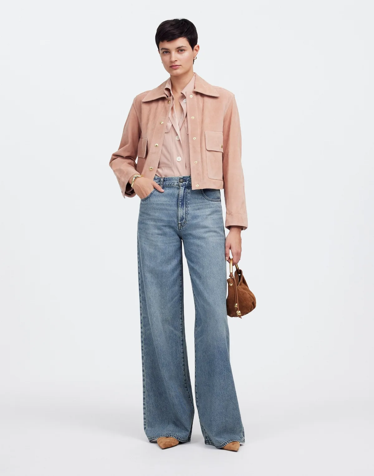 Superwide-Leg Jeans in Billings Wash: Airy Denim Edition by MW