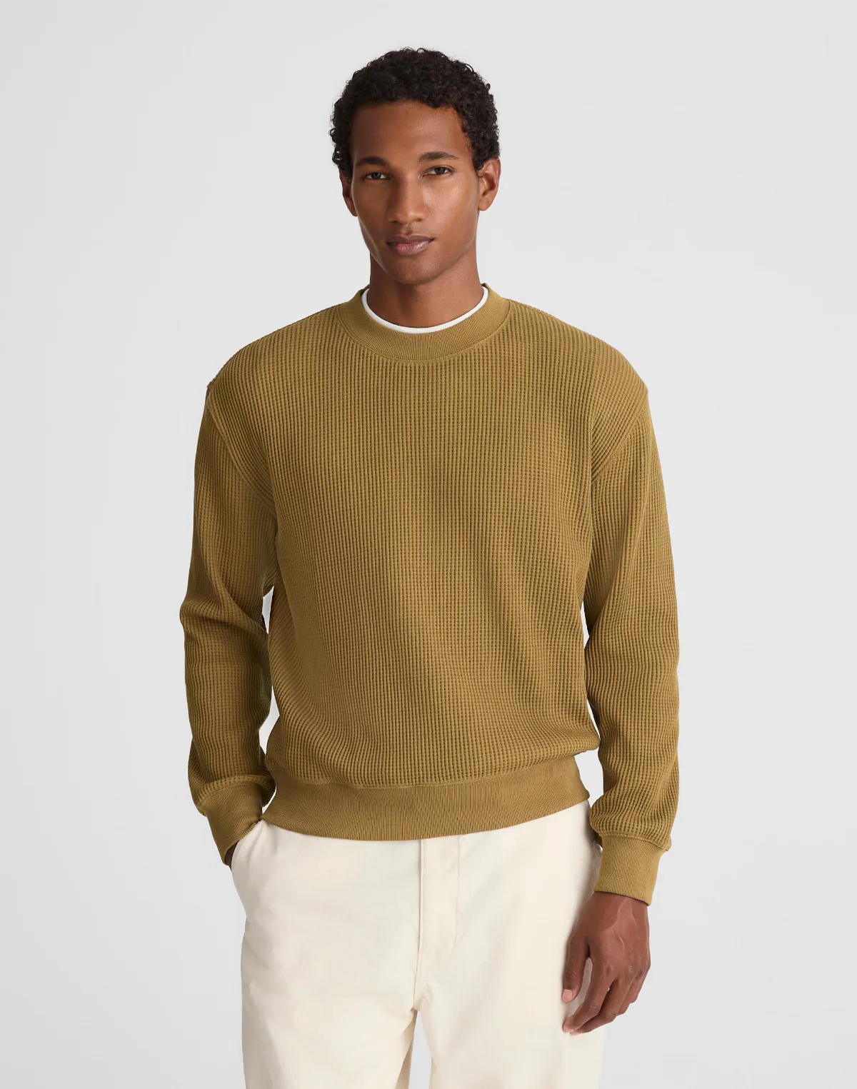 Waffle-Knit Sweatshirt by MW