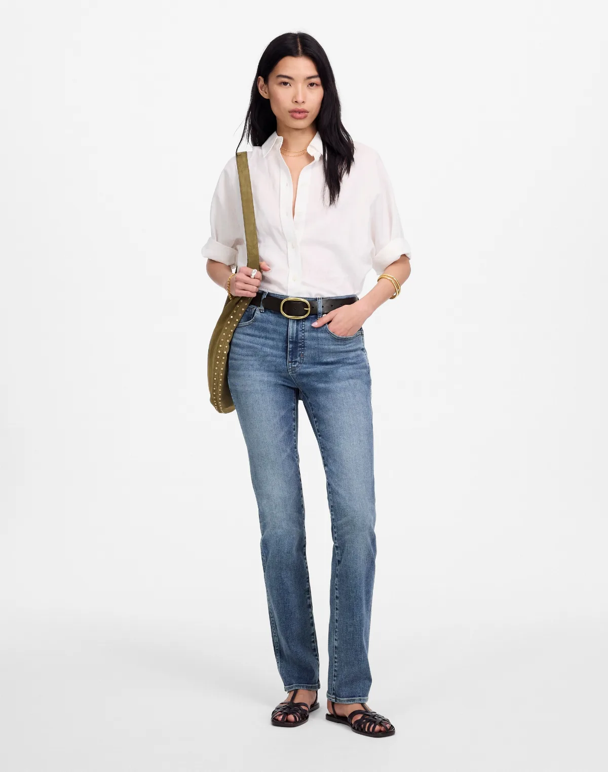 High-Rise Stovepipe Jeans by MW