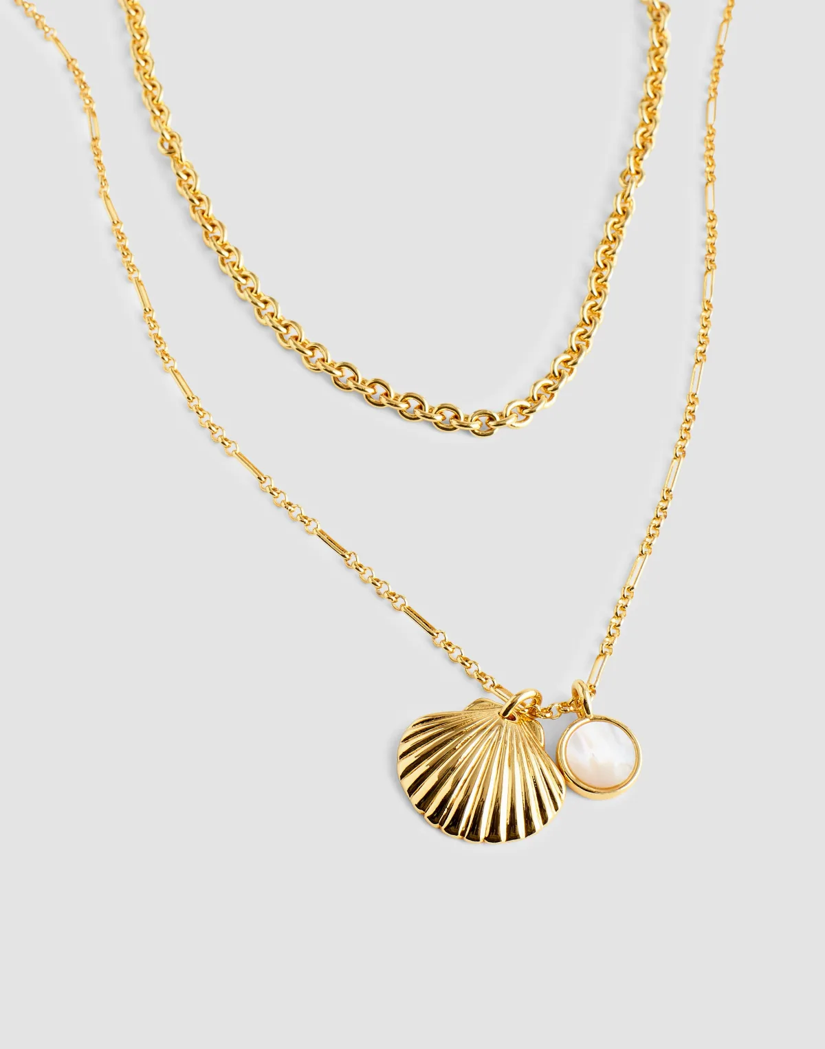 Two-Pack Mother-of-Pearl Necklace Set by MW