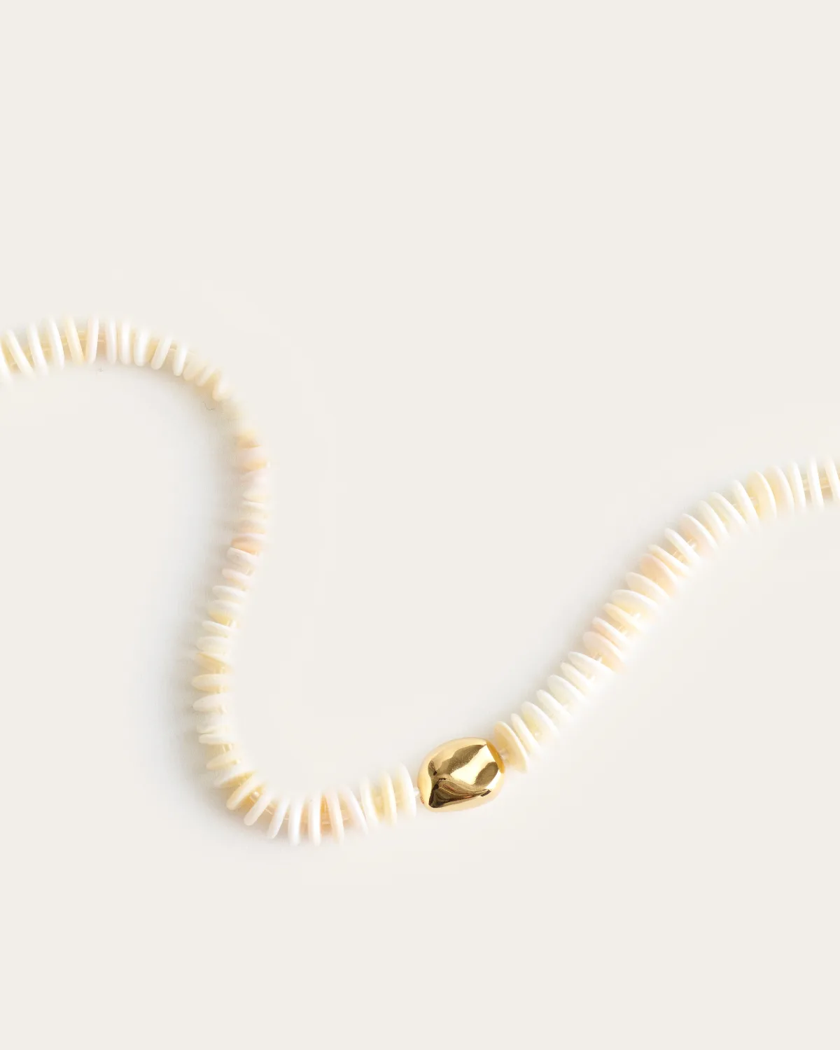 Sculptural Puka Shell Choker Necklace by MW