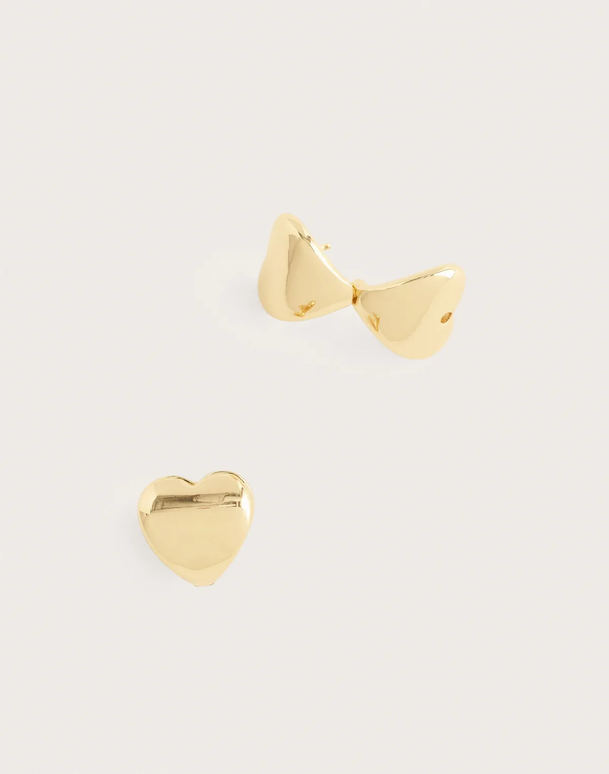 Heart Huggie Hoop Earrings by MW