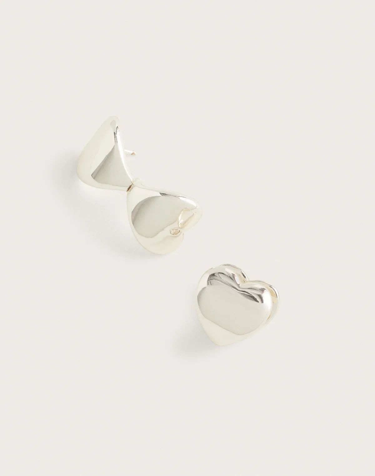 Heart Huggie Hoop Earrings by MW