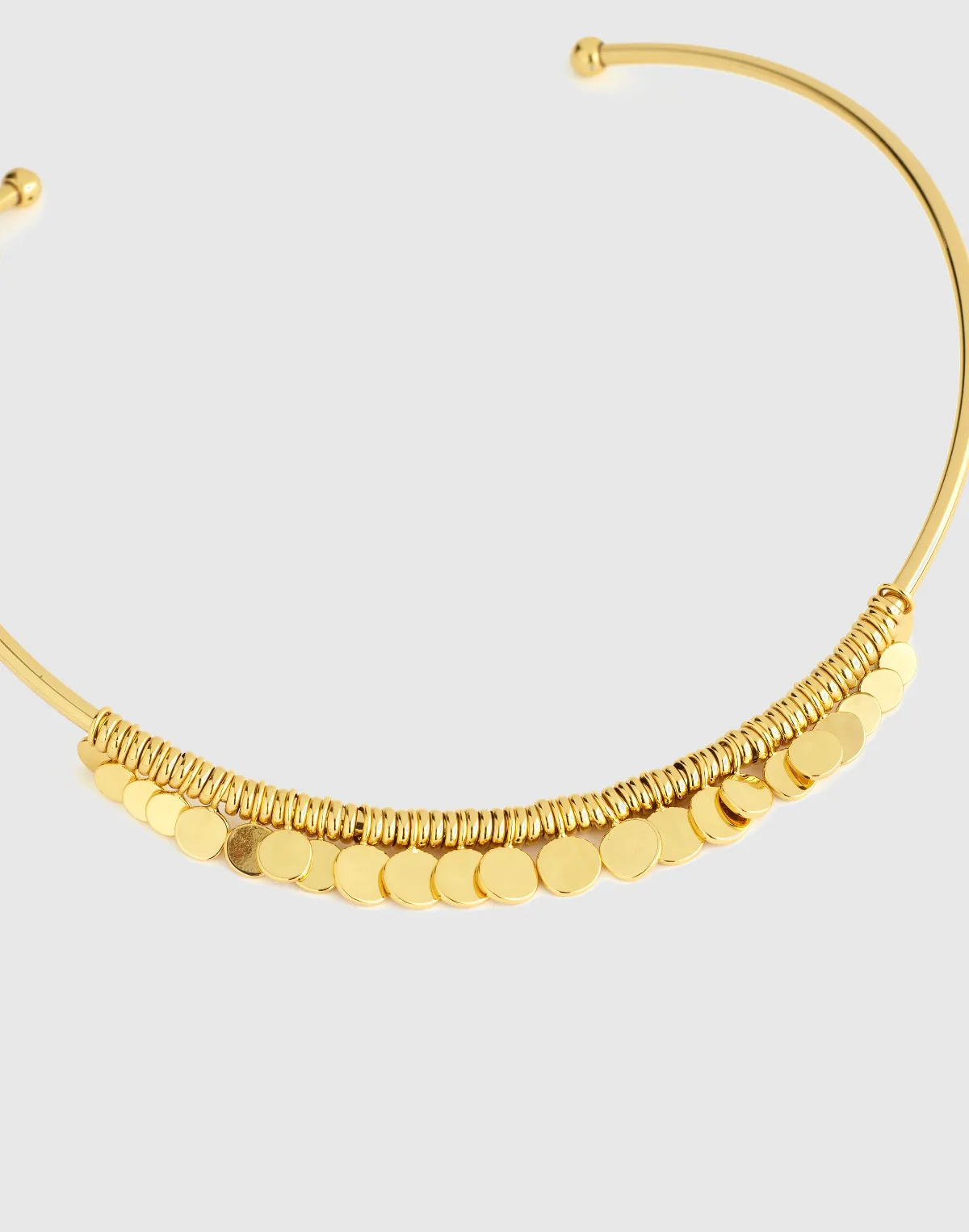 Coin Cluster Wire Choker Necklace by MW