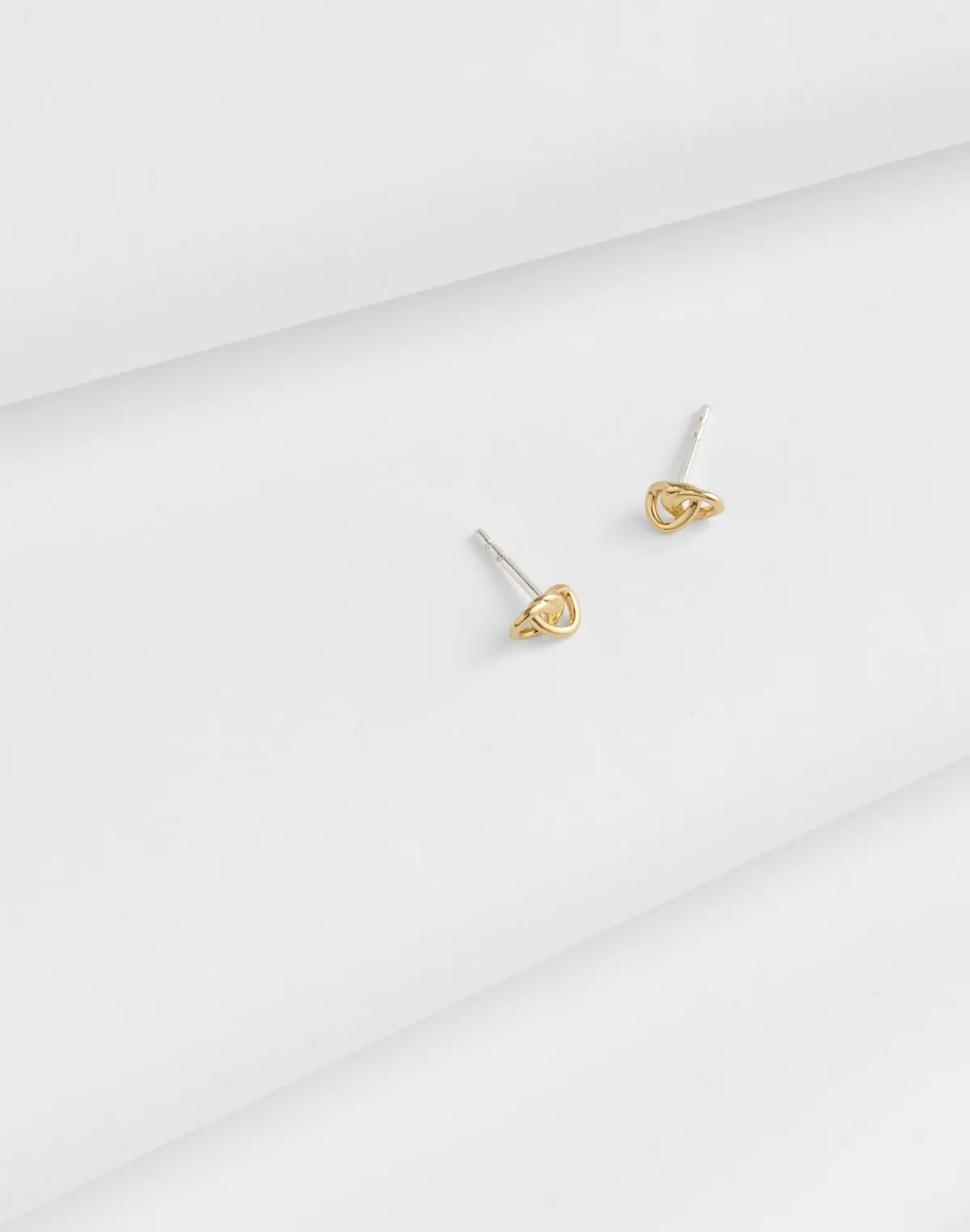 Demi-Fine Knot Stud Earrings by MW