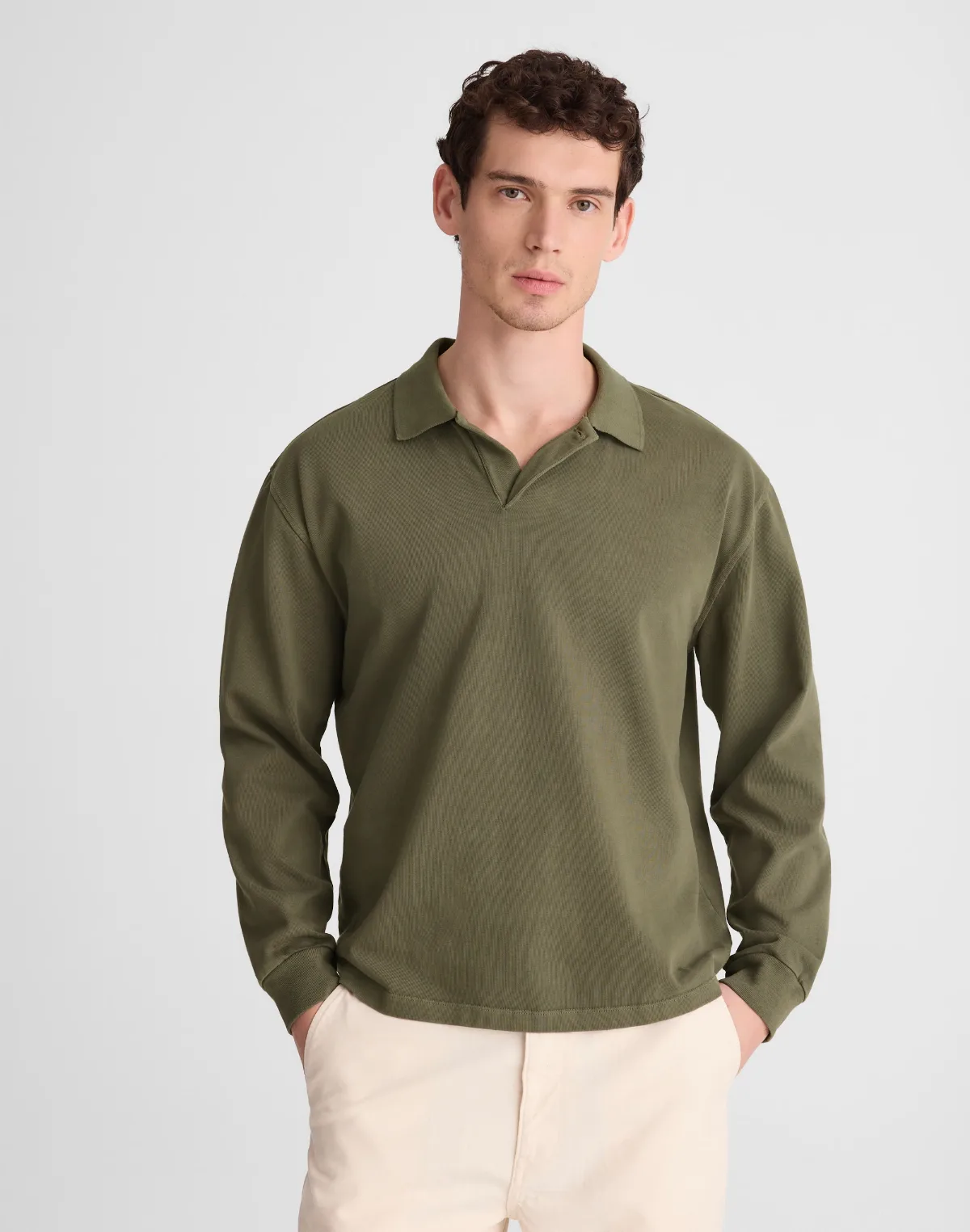 Compact-Knit Polo by MW