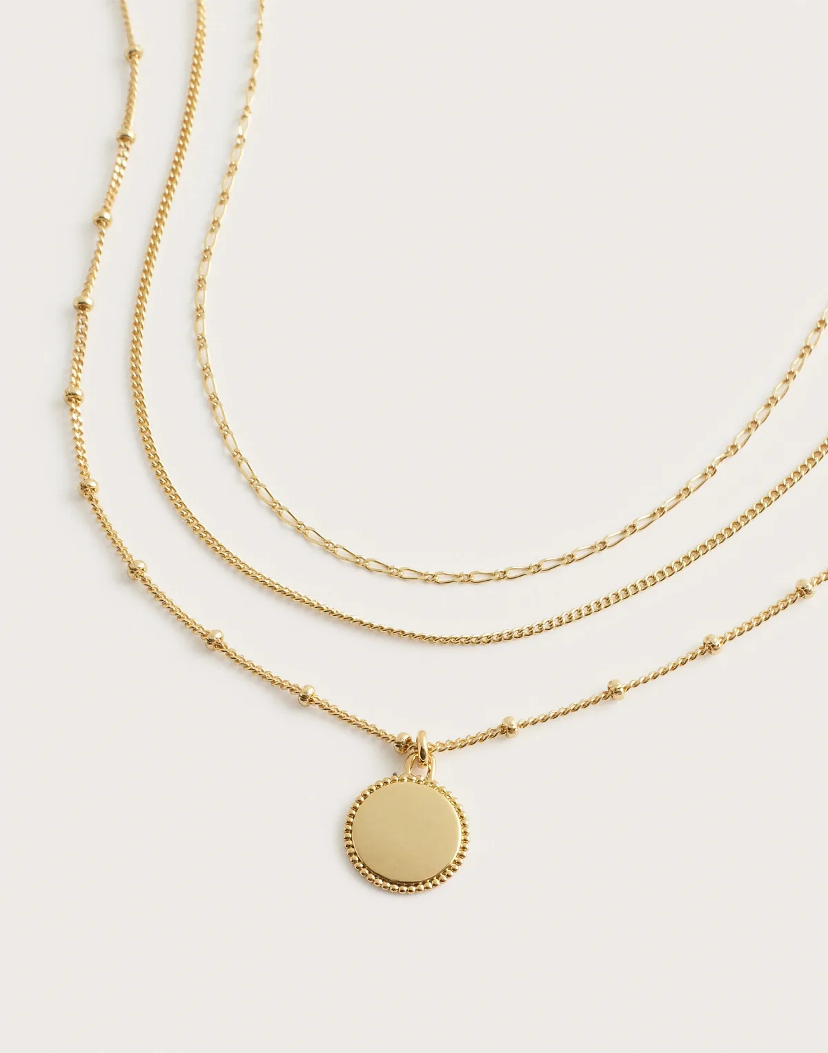 Coin Pendant Necklace Set by MW