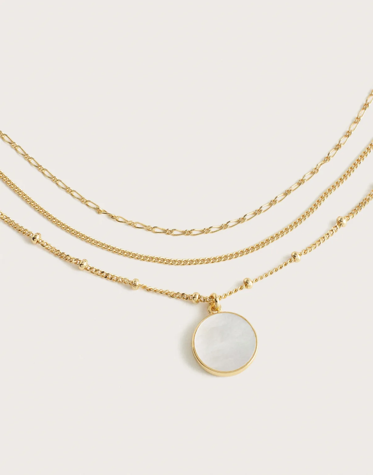 Three-Pack Mother of Pearl Necklace Set by MW