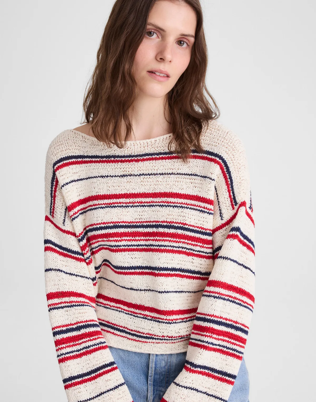 Boatneck Pullover Sweater by MW