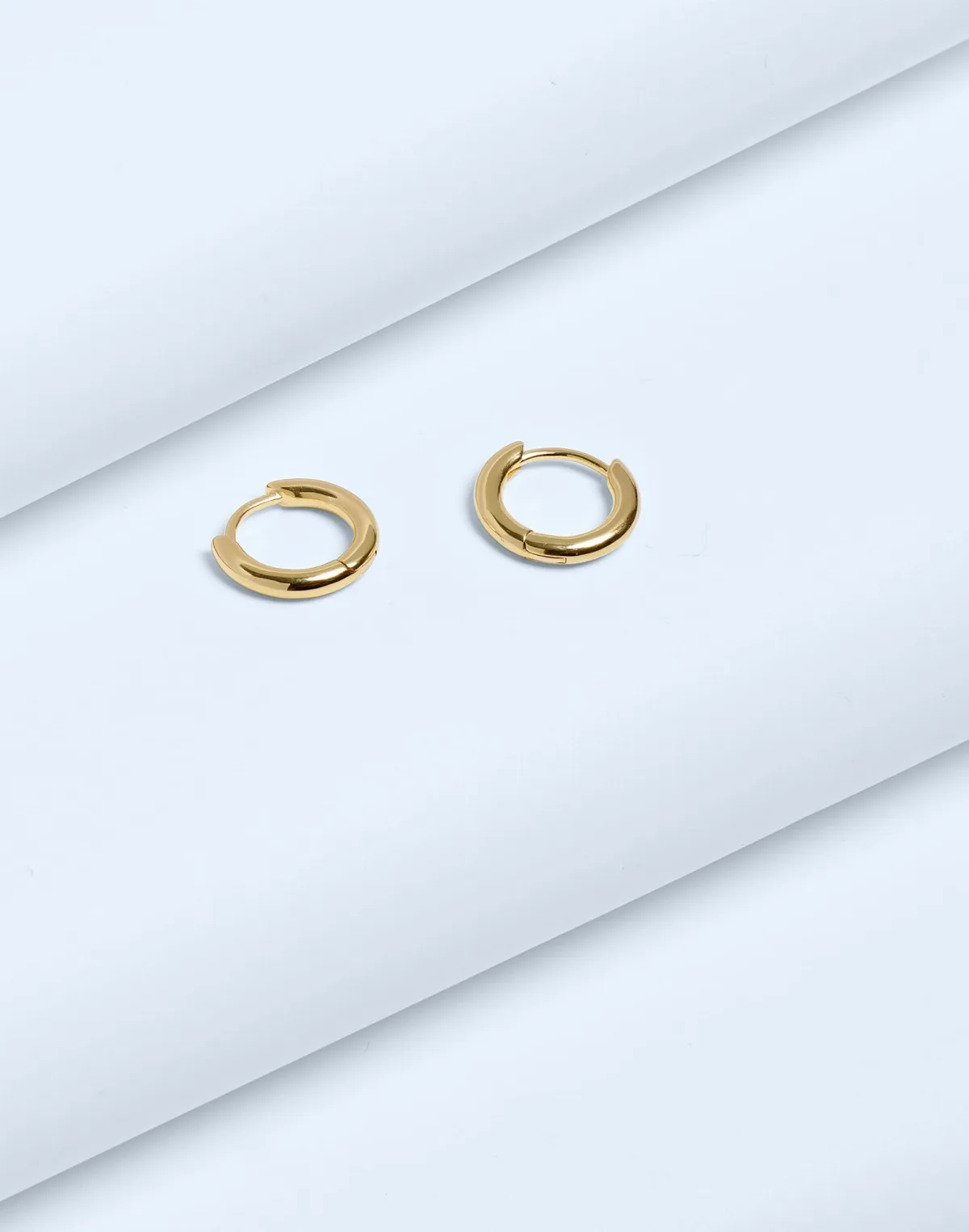 Demi-Fine Huggie Hoop Earrings