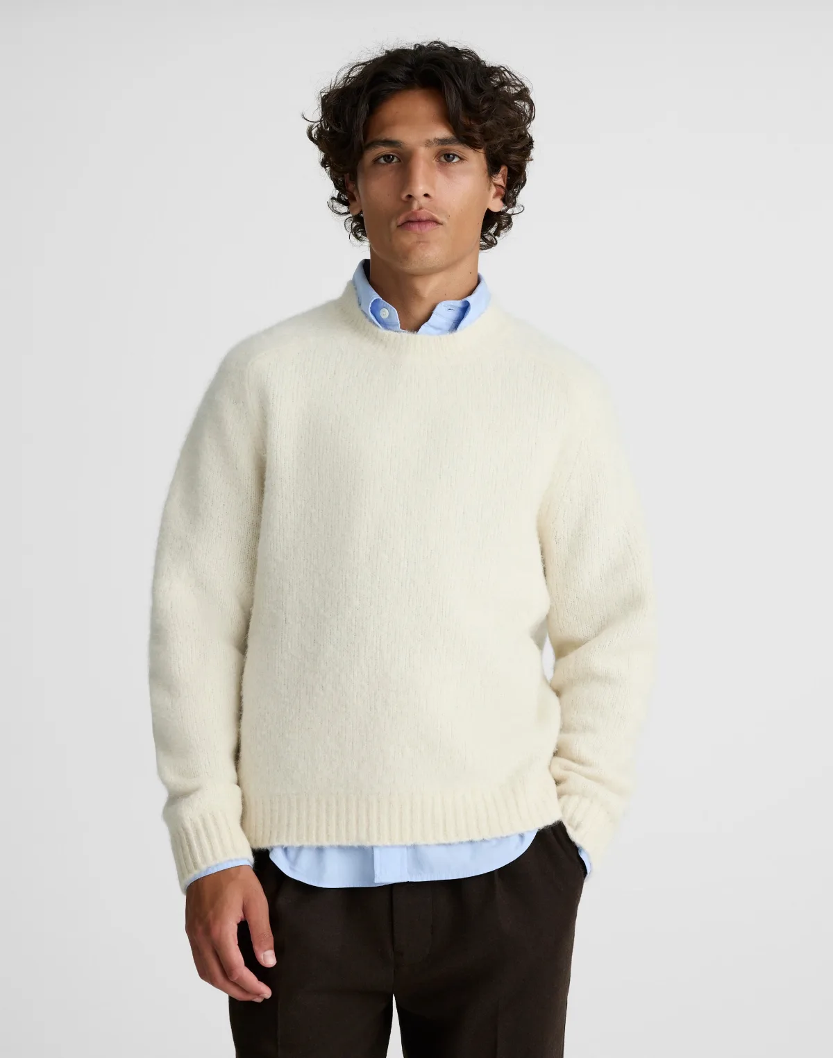 Crewneck Sweater in Yak-Alpaca Blend