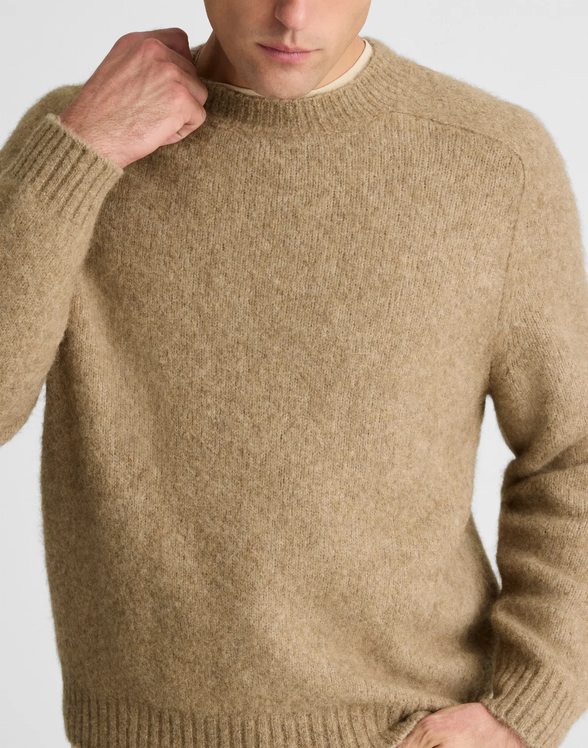 Crewneck Sweater in Yak-Alpaca Blend