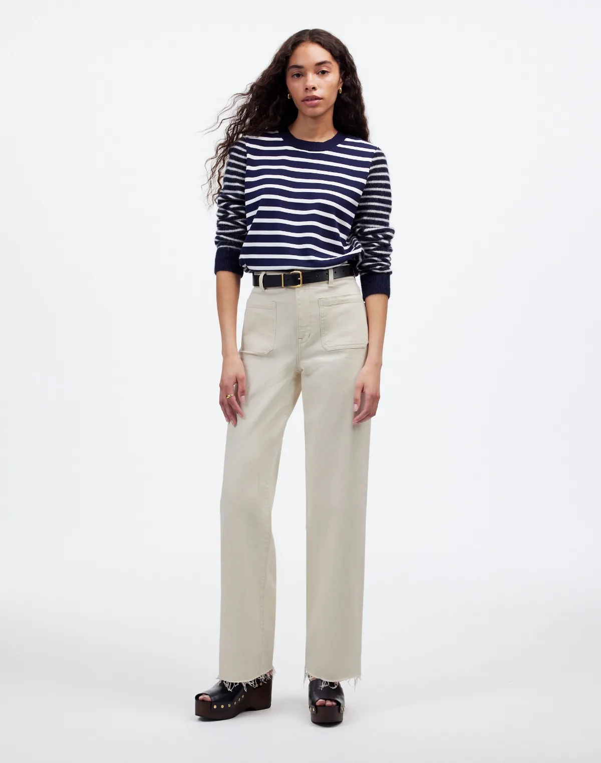 The Emmett Wide-Leg Jean in Vintage Canvas: Patch Pocket Edition by MW