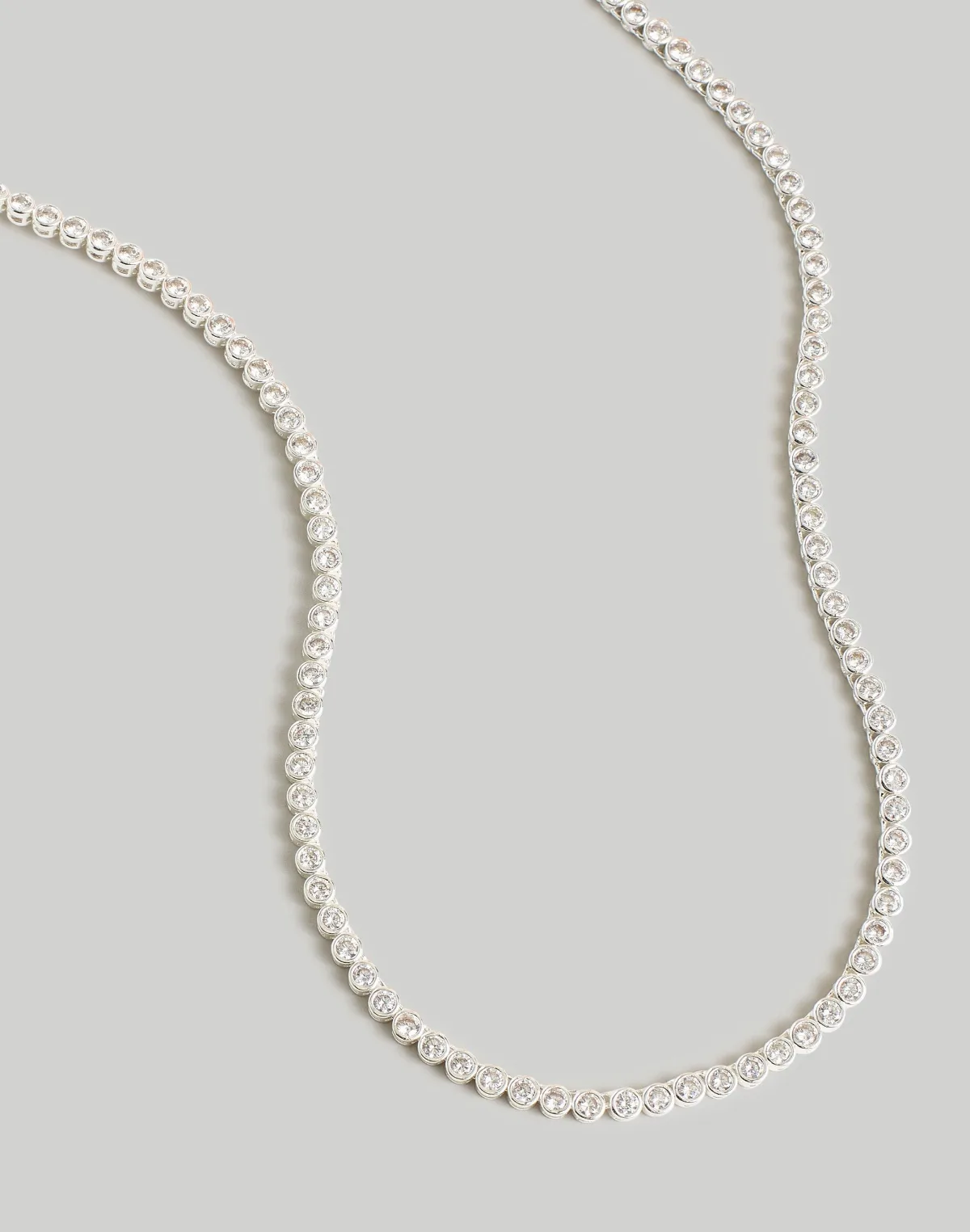 The Tennis Collection Bezel Set Crystal Necklace