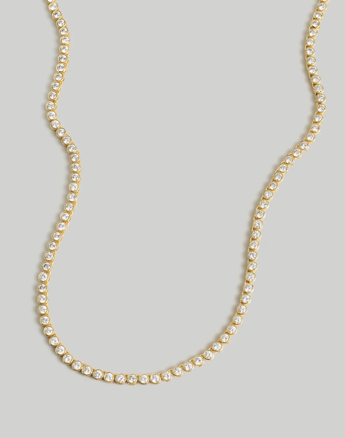 The Tennis Collection Bezel Set Crystal Necklace