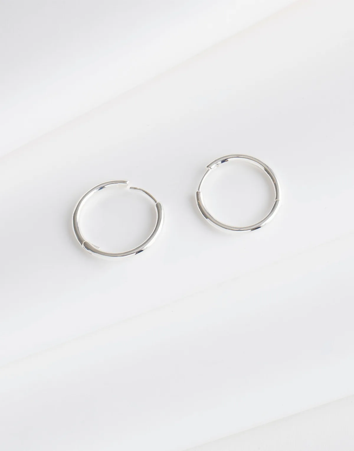 Demi-Fine Medium Hoop Earrings by MW