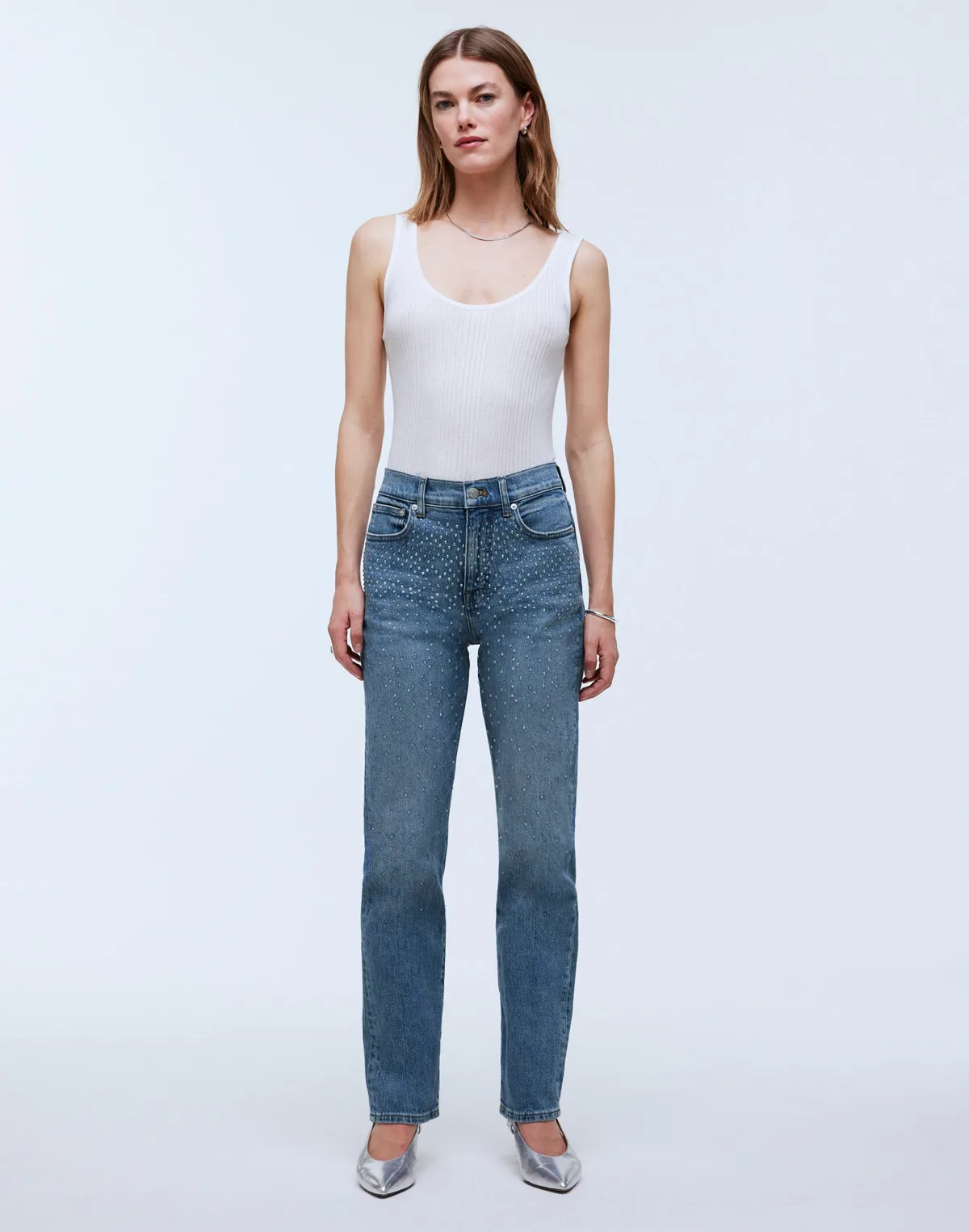 The Rhinestone '90s Straight Jean by MW