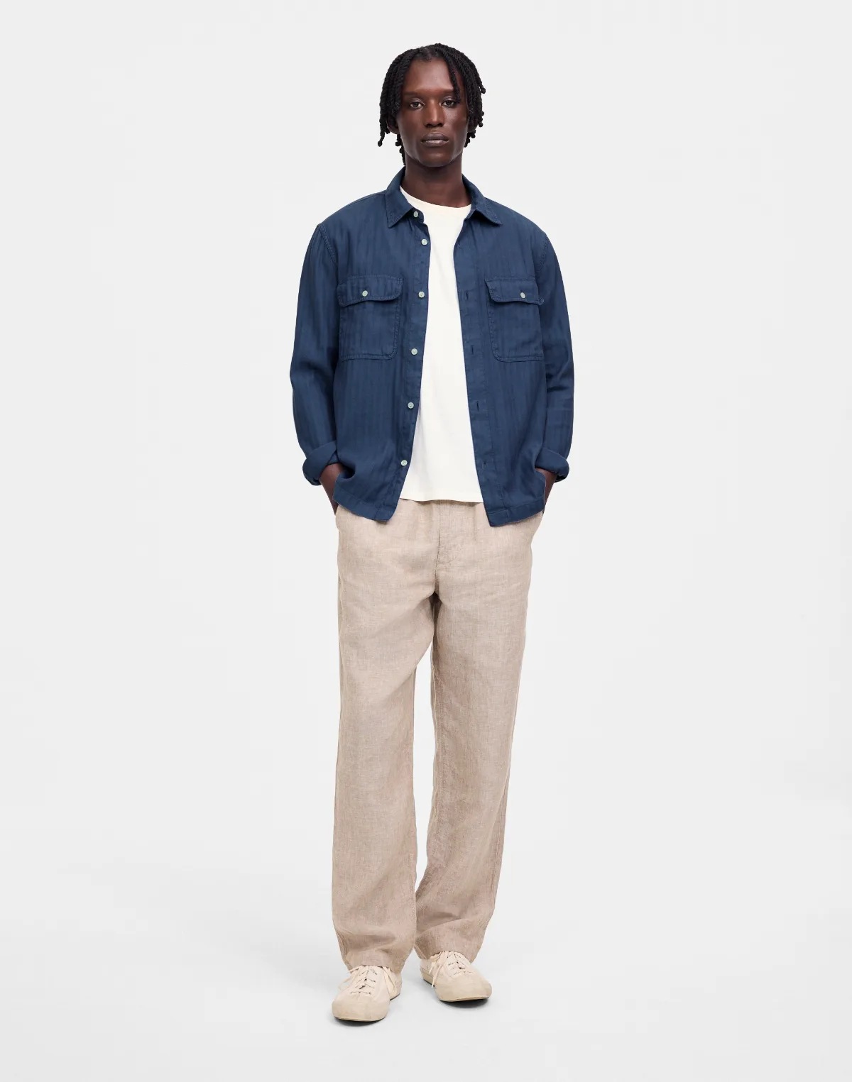 Work Shirt in Cotton-Linen Blend by MW