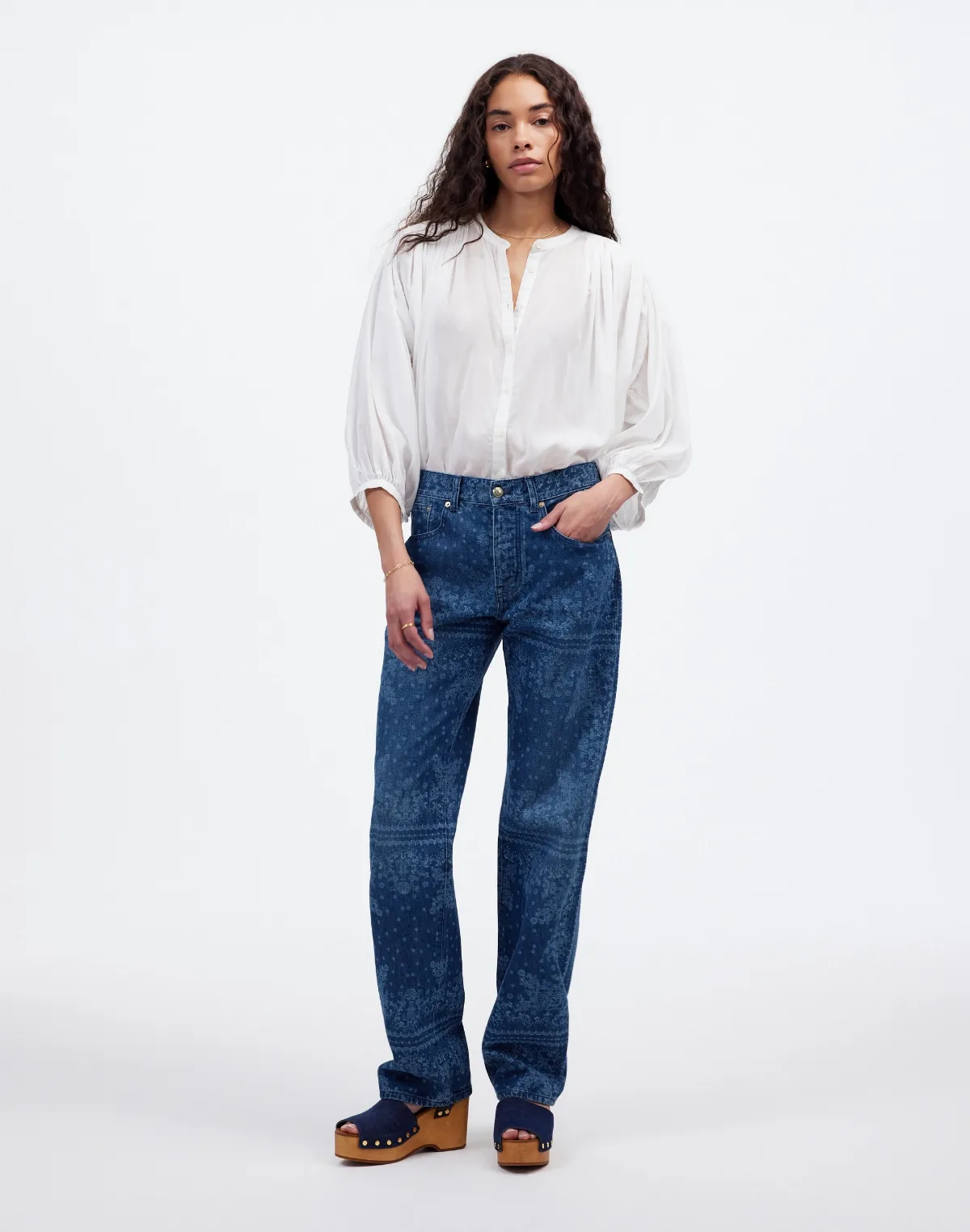 The Dean Easy Straight Jean in Bandana by MW