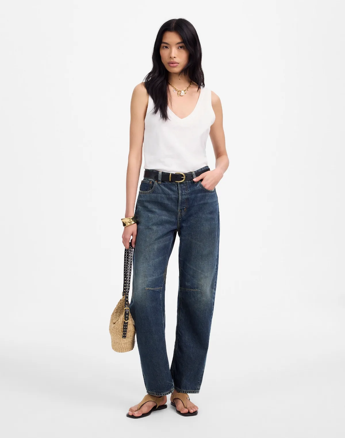The Darted Barrel-Leg Jean by MW