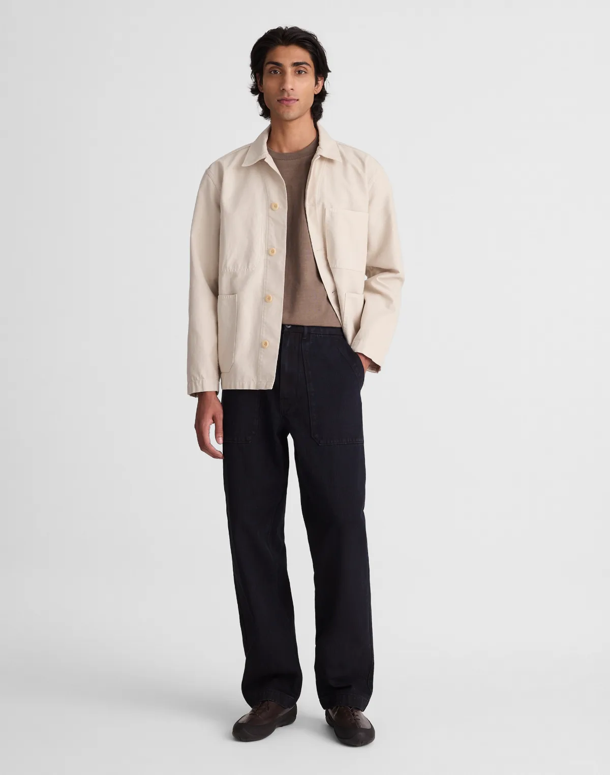 Fatigue Pants in Indigo Herringbone by MW