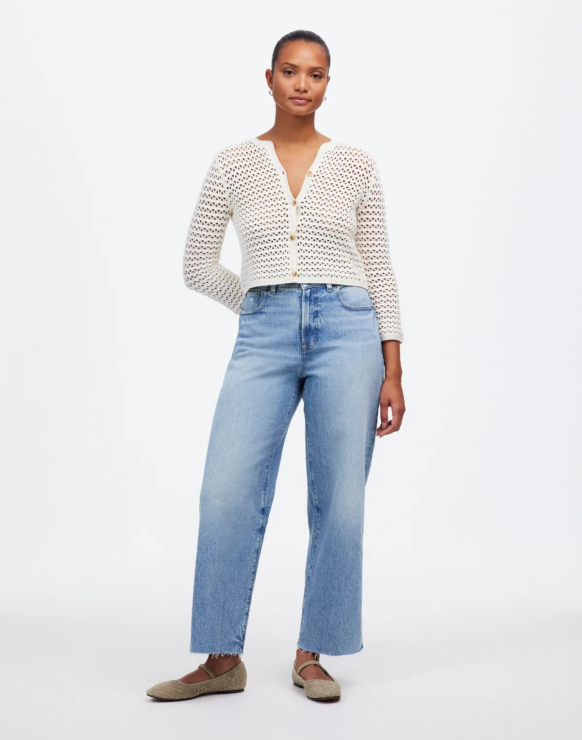 The Perfect Vintage Wide-Leg Crop Jean by MW
