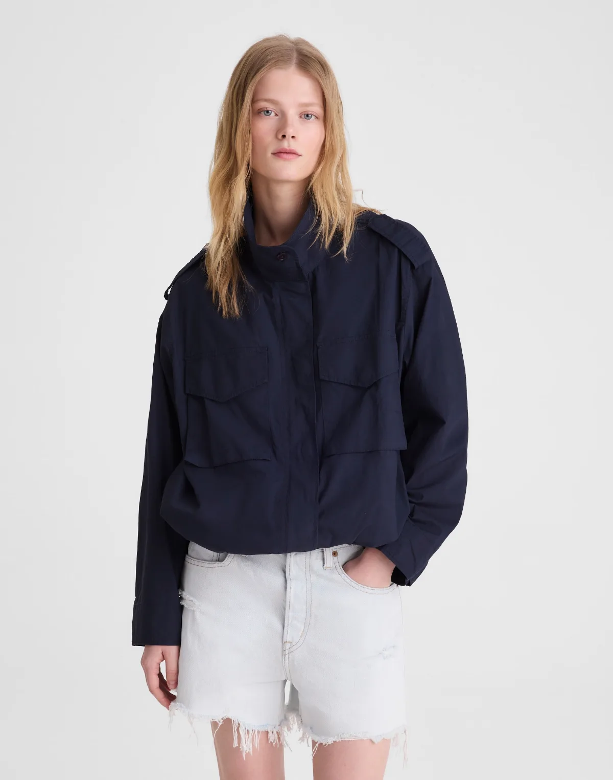 Field Jacket in Washed Poplin by MW