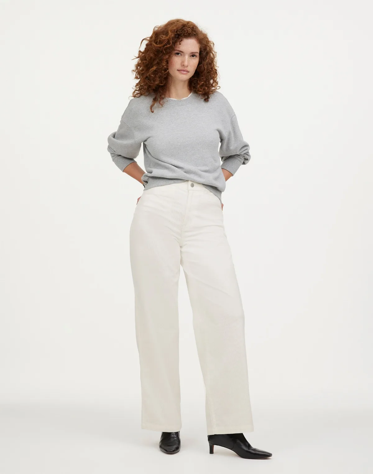 The Curvy Emmett Wide-Leg Pant in Corduroy: Welt Pocket Edition by MW