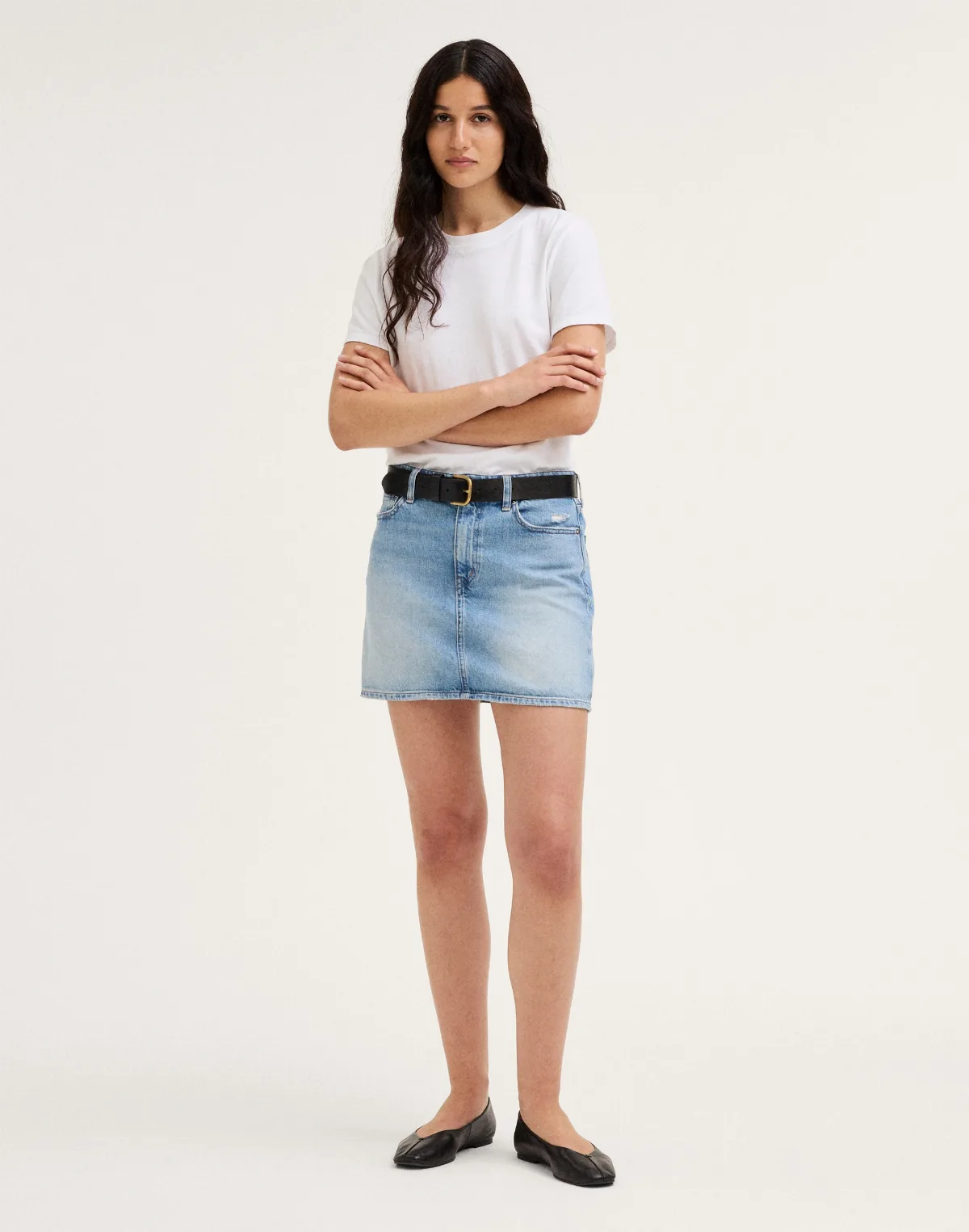 Denim Mini Skirt by MW