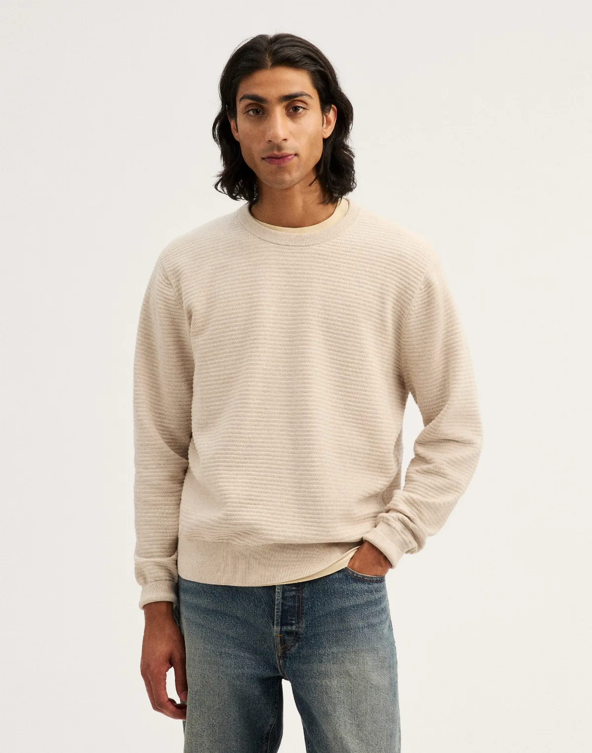 Ribbed Crewneck Sweater by MW